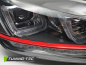 Preview: Upgrade Design Tagfahrlicht Scheinwerfer Set für VW Golf 7 (VII) 12-17 schwarz/rot mit dynamischem LED Blinker