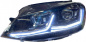 Preview: VOLL LED Tagfahrlicht Scheinwerfer für VW Golf 7 (VII) 12-17 schwarz mit dynamischem LED Blinker