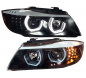 Preview: Upgrade Design 3D LED Angel Eyes Scheinwerfer für BMW 3er E90/E91 05-08 schwarz mit LED Blinker