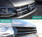 Preview: Upgrade Design Sportgrill / Kühlergrill für Volkswagen T6 15-19 "ALL BLACK" Hochglanz schwarz