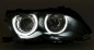 Preview: CCFL Angel Eyes Scheinwerfer für BMW 3er E46 Limo. / Touring 98-05 schwarz Set