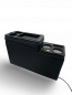 Preview: Upgrade Basic Blackline Staufach Mittelkonsole Ablage für VW T6 15-19 mit LED Beleuchtung und USB
