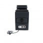 Preview: Black Edition Staufach Mittelkonsole Ablage für Fiat Scudo 96-06 / 07-16 mit RGB Farbwechsel-LED Beleuchtung, USB und Induktions-Ladestation