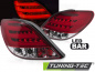 Preview: LED Lightbar Design Rückleuchten für Peugeot 207 06-09 rot/weiß