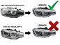 Preview: Voll LED Tagfahrlicht Angel Eyes Scheinwerfer für BMW 3er F30/F31 LCI 15-18 schwarz / chrom