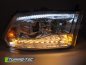 Preview: LED Tagfahrlicht Design Scheinwerfer Set für Dodge RAM 09-18 chrom mit LED Blinker