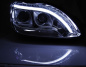 Preview: LED Tagfahrlicht Design Scheinwerfer für Mercedes Benz S-Klasse W220 98-05 chrom mit LED Blinker