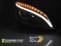 Preview: LED Tagfahrlicht Design Scheinwerfer für Mercedes Benz C-Klasse W204 07-10 schwarz LTI