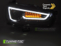 Preview: LED Tagfahrlicht Scheinwerfer Set für Mitsubishi Lancer VIII 08-16 schwarz mit dynamischem LED Blinker