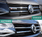Preview: Upgrade Design Sportgrill / Kühlergrill für Volkswagen T6 15-19 Hochglanz-schwarz/chrom mit Emblemhalter