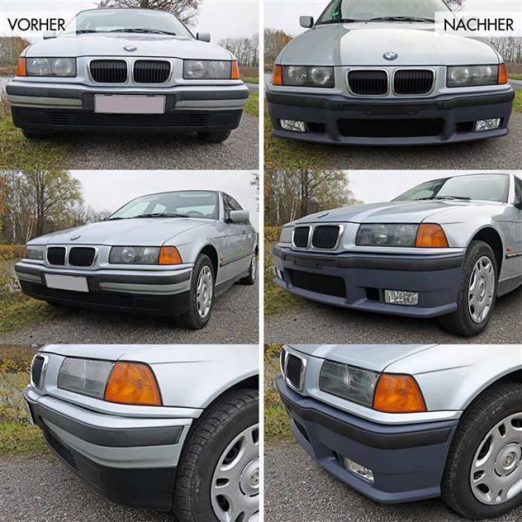 Stoßstange vorne hinten Seite Bodykit passt für BMW E36 nicht M-Paket M3 +*ABE*