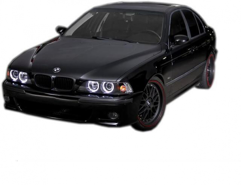 BLACK KIT Stoßstange vorne SPORT 2x Grill Schwarz -NSW-Blinker passt für BMW E39