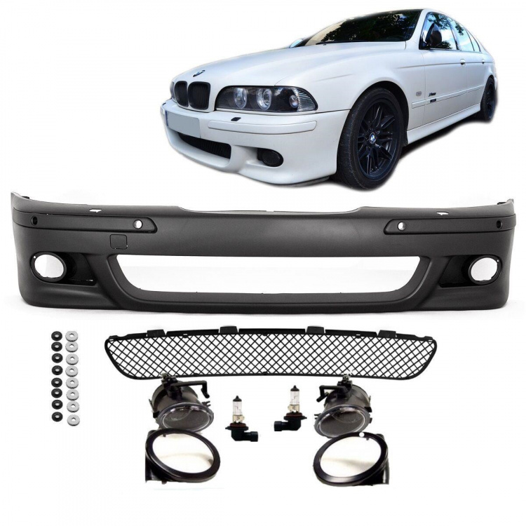 FRONT Stoßstange Limousine Touring passt für BMW E39 SRA+PDC +Nebel Set für M5 M