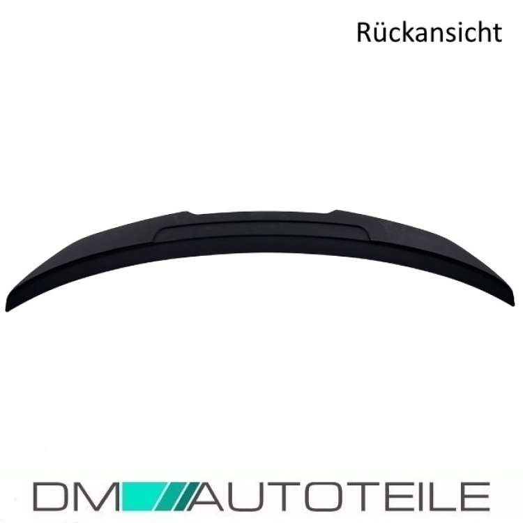 Heckspoiler Kofferraum schwarz matt V-Design breite Ausführung+3M passend für BMW 2er F22 Coupe alle Modelle