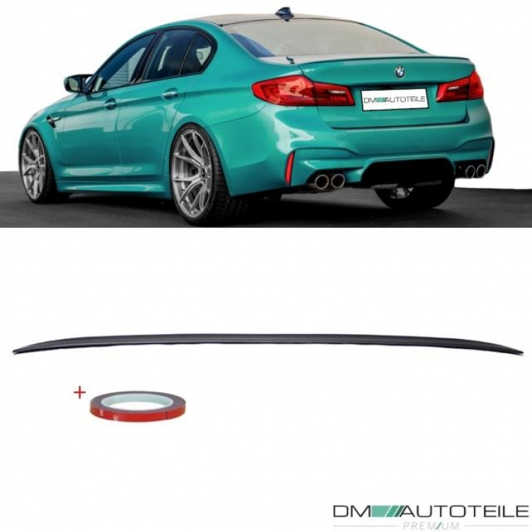 Sport-Performance Heckspoiler Hecklippe Schwarz Matt +3M passend für BMW 5er G30 Limousine ab 2017