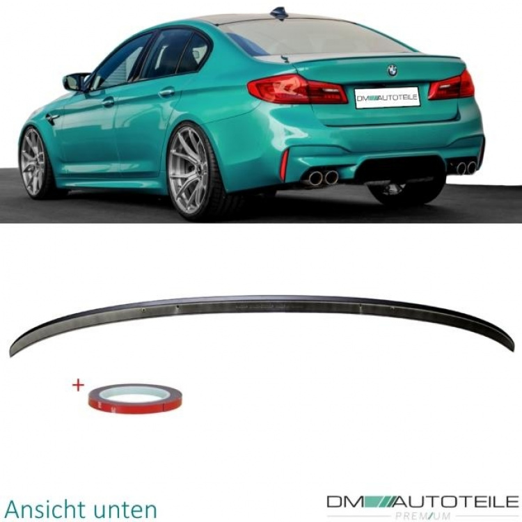 Sport-Performance Heckspoiler Hecklippe Schwarz Matt +3M passend für BMW 5er G30 Limousine ab 2017