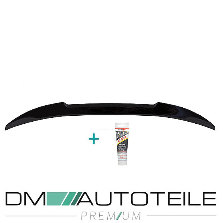 Set Sport EVO Heckspoiler Hecklippe breit Carbon glanz + Kleber passt für BMW 5er G30