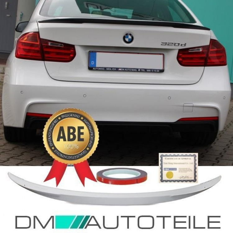 Sport-Performance Heckspoiler Hecklippe Kofferraumspoiler passt für BMW 3er F30