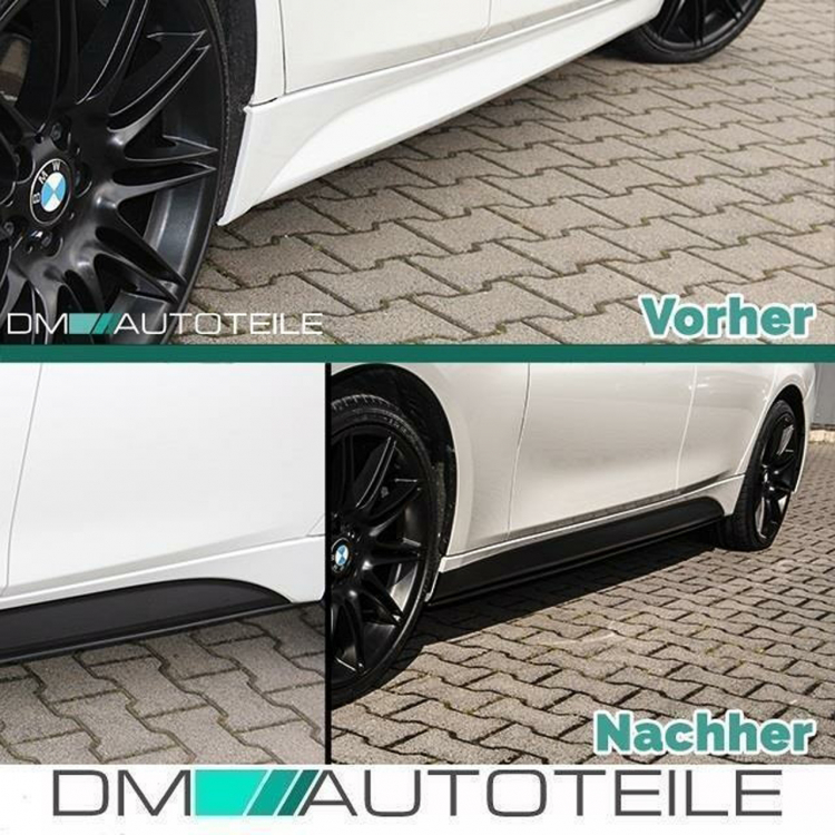 Sport-Performance Spoiler+ Diffusor + Ansätze Schwarz Matt passt für BMW F30 F31