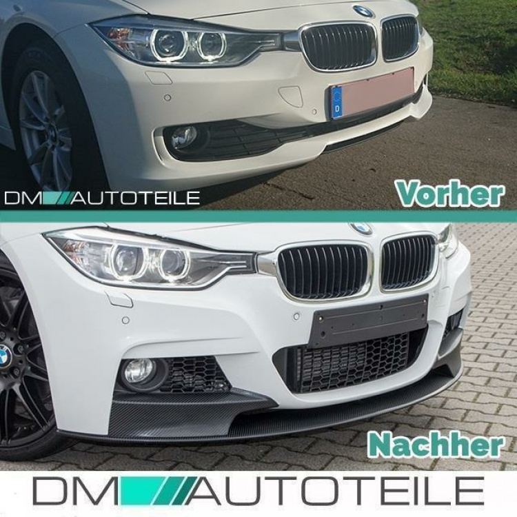 335i Duplex SET Frontspoiler + Diffusor Sport-Performance passt für BMW 3er F30 F31 M-Paket