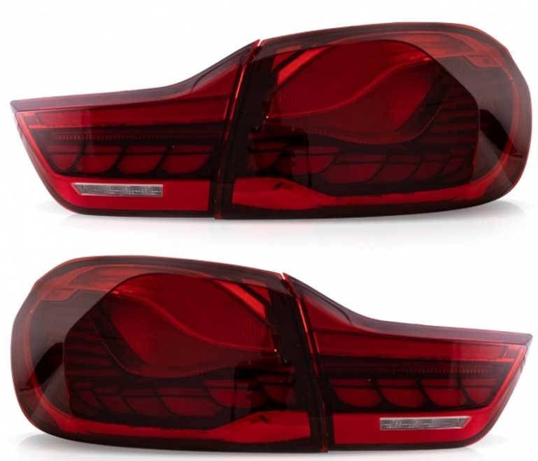 Voll LED Upgrade Design Rückleuchten für BMW 4er F33/F33/F36 13-21 rot in OLED Technik mit dynamischem Blinker