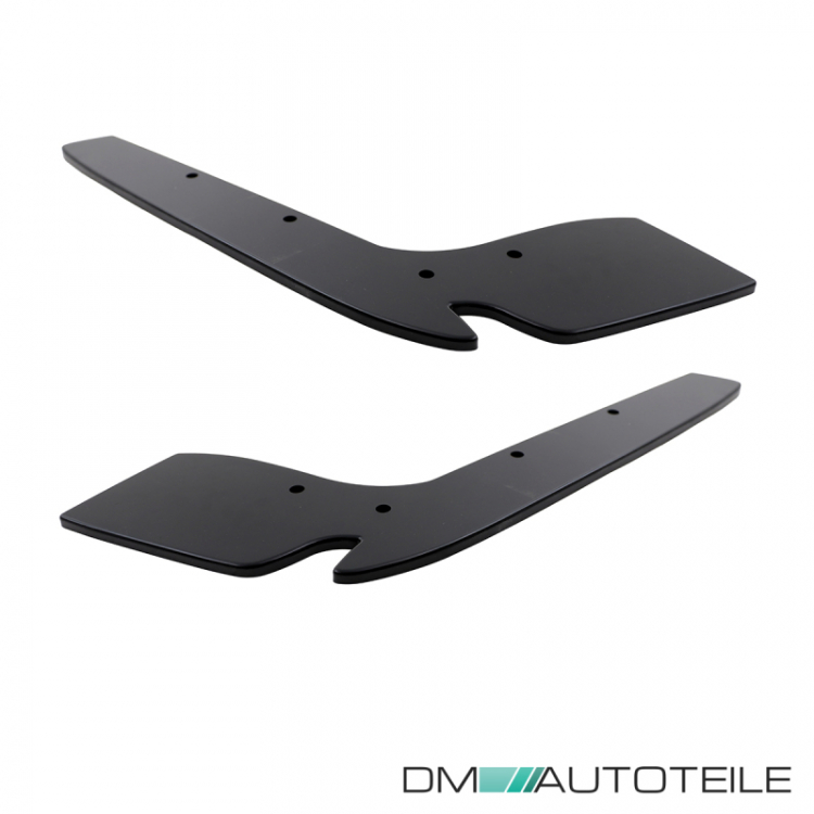 Set ABS Spoiler Flaps Stoßstange hinten Leisten Performance Schwarz Glanz + ABE passt für BMW 3er F30 F31 M-Paket