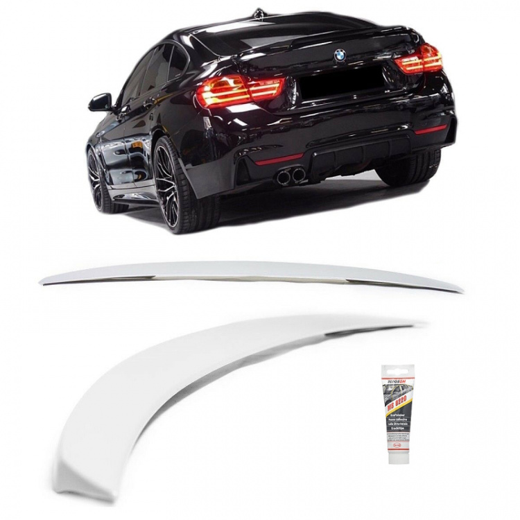 Sport-PERFORMANCE Heckspoiler Heck Spoiler grundiert passt für BMW 4er F36 Gran Coupe +ABE*