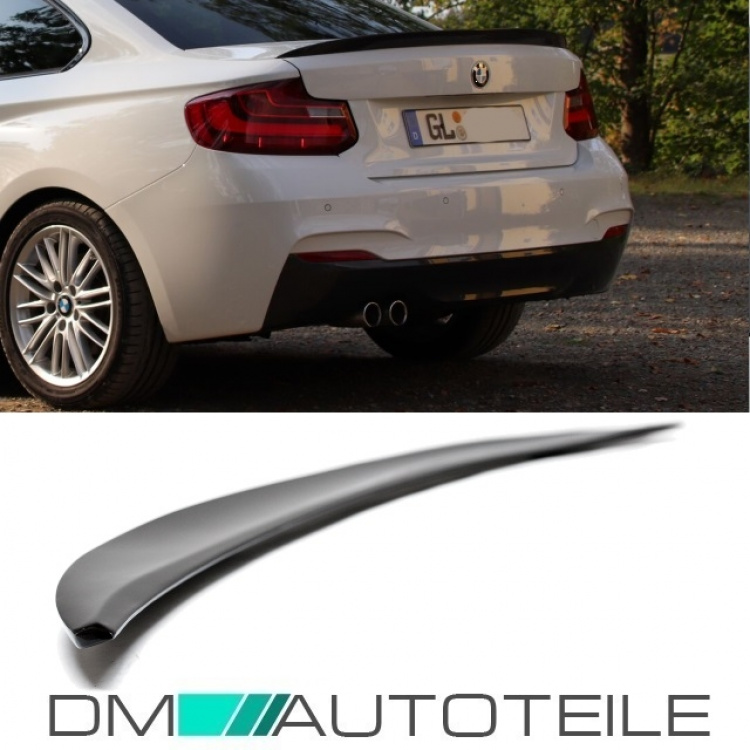 Heckspoiler Kofferraum Schwarz Glanz BMW 2er Coupe (F22)