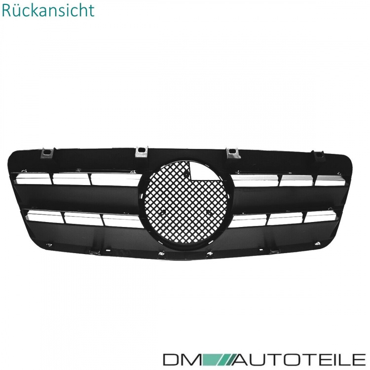 Mercedes CLK W208 C208 A208 Gitter Grill Kühlergrill Schwarz Glanz Chrom 97-03