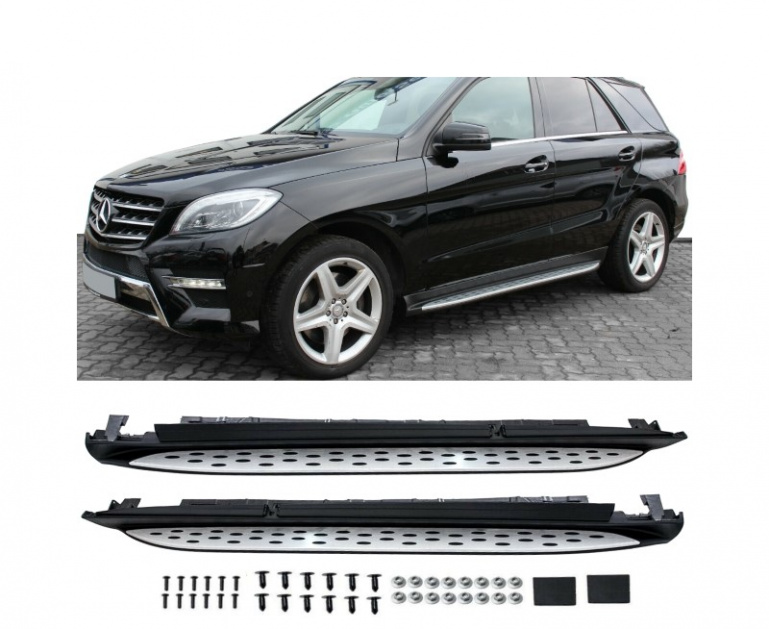 Upgrade Design Trittbretter / Einstiegsleisten für Mercedes Benz ML W166 11-15 mit ABE