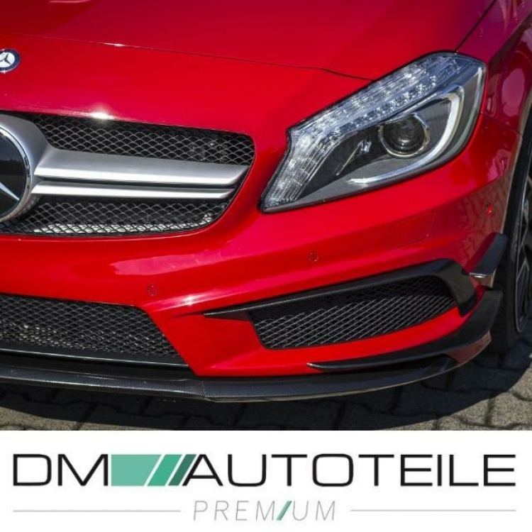 Mercedes A-Klasse W176 Aero Edition 1 Flaps CARBON OPTIK Stoßstange vorne 4.tlg.