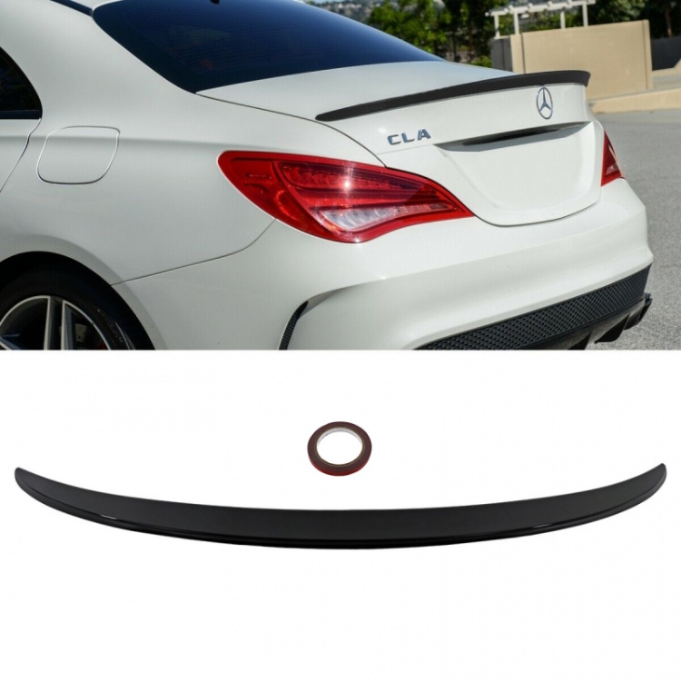 Kofferraumspoiler Heckspoiler Spoiler schwarz glanz passt für Mercedes CLA C117