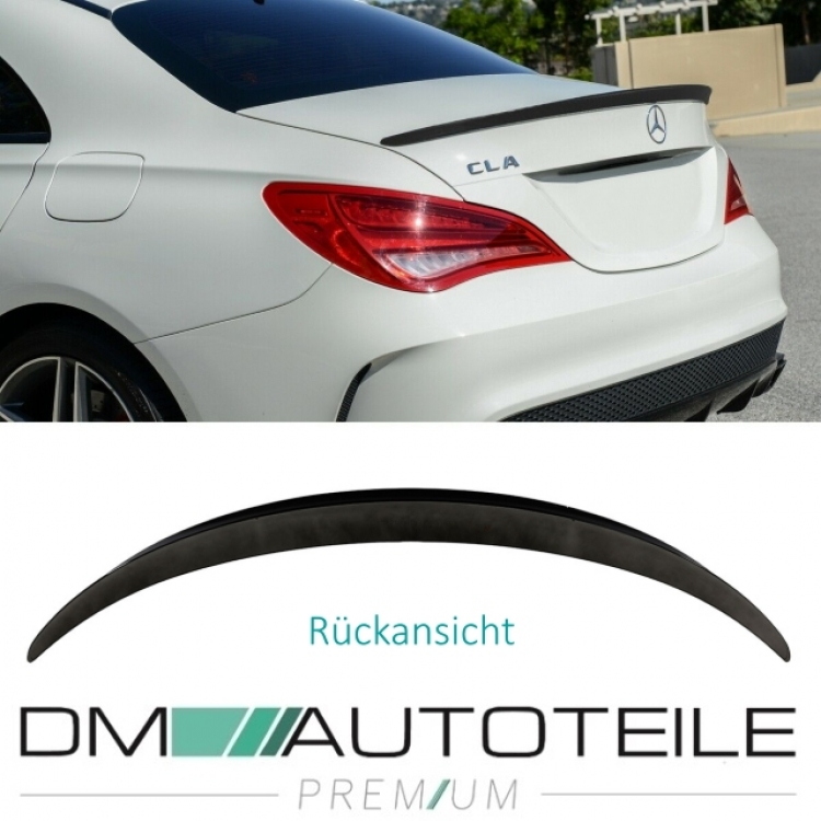 Kofferraumspoiler Heckspoiler Spoiler schwarz glanz passt für Mercedes CLA C117