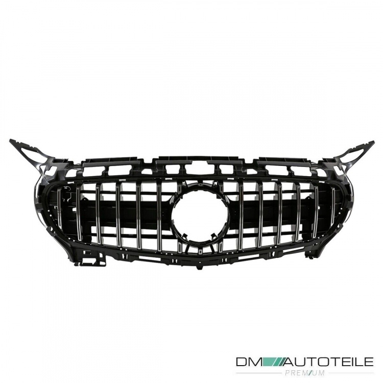 Kühlergrill Frontgrill Schwarz Chrom passt für Mercedes Benz AMG GT C190 R190 Bj 14-17 zweitürig