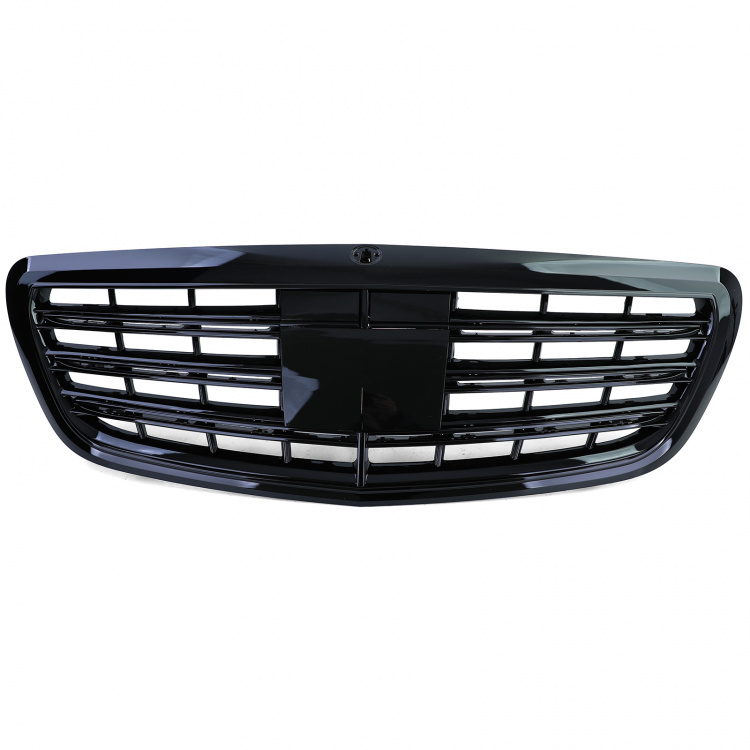 Upgrade Sportgrill / Kühlergrill für Mercedes Benz S-Klasse W222 13-20 Hochglanz schwarz