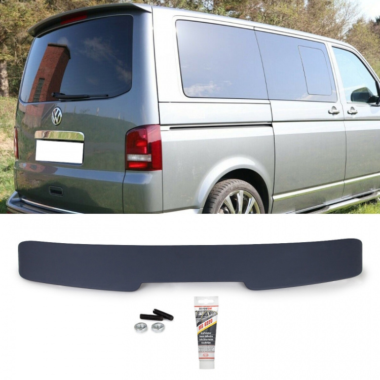 Dachspoiler Heckklappen Heckspoiler grundiert passt für VW T5 / T5.1 Transporter 2003 – 2015 mit Heckklappe