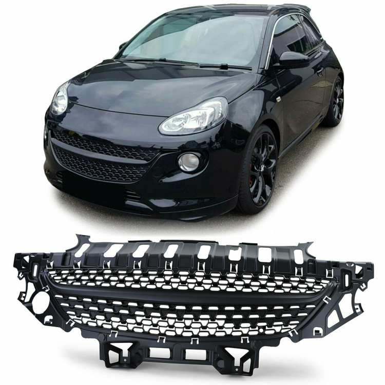 Upgrade Sportgrill / Kühlergrill für Opel Adam ab 2012 matt schwarz