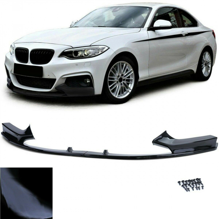 Frontspoiler Lippe für BMW 2er F22/F23 13-18 schwarz matt