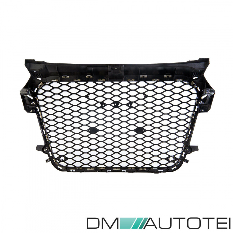 Kühlergrill Waben Grill Silber Schwarz hochglanz passt für Audi A1 8X 2010-2015 auch quattro