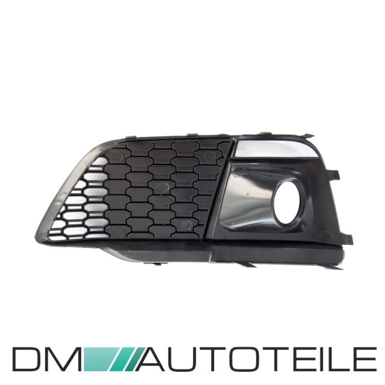 Upgrade Nebelscheinwerfer Gitter / Lufteinlassgitter für Audi Q5 FY 17-20 Vor-Facelift (S-Line/SQ5) Hochglanz schwarz in Wabengitter Design