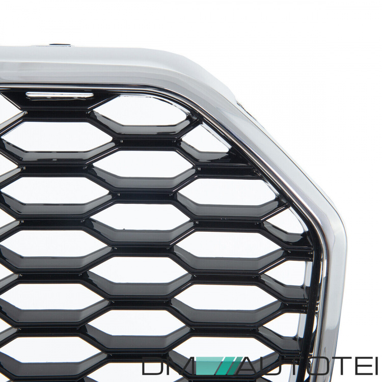 Wabengrill Kühlergrill Schwarz Chrom Gitter für Audi A6 4G C7 Facelift ab 2016