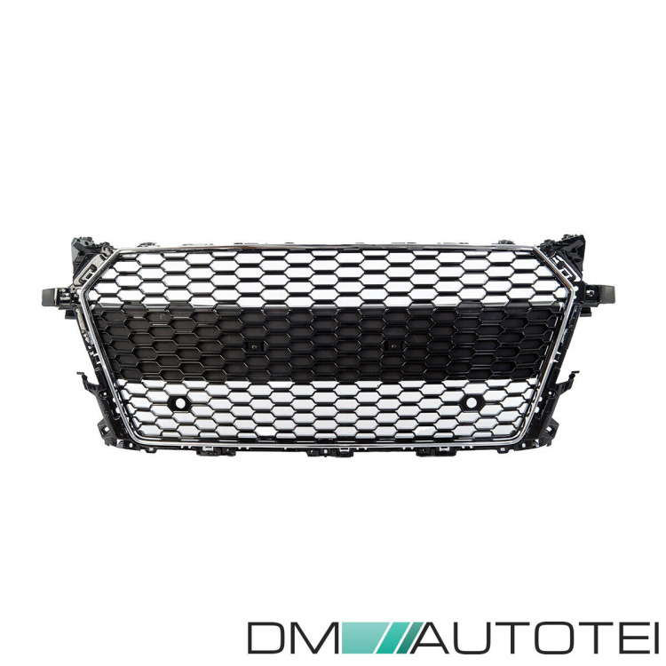 Wabengrill Schwarz Chrom Gitter Grill passt für Audi TT 8S FV nicht RS alle Modelle ab 2014-2018