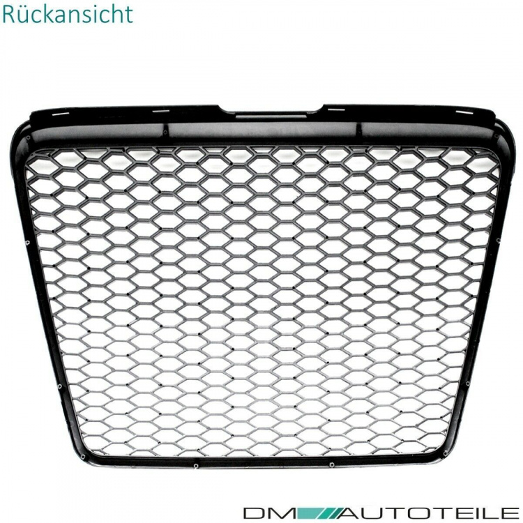 Kühlergrill Wabengrill Schwarz glanz passend für Audi A6 C6 4F Facelift 08-11 nicht RS6