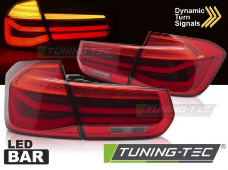 LED Lightbar Design Rückleuchten für BMW 3er F30 11-18 rot mit dyn. Blinker