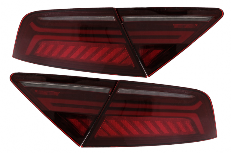 Voll LED Lightbar Design Rückleuchten für Audi A7 C7 (Vorfacelift) 10-14 rot/rauch