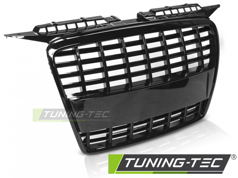 Upgrade Sportgrill / Kühlergrill für Audi A3 8P 05-08 Hochglanz schwarz