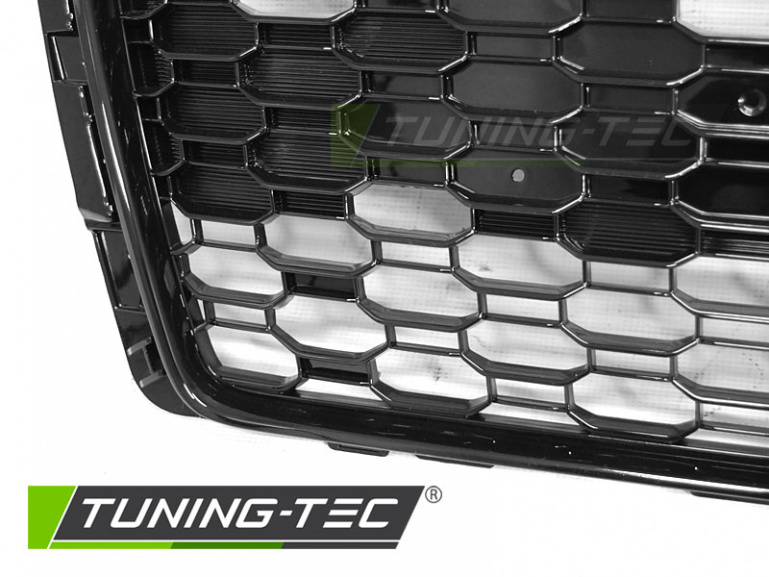 Upgrade Sportgrill / Kühlergrill für Audi A4 B9 (8W) 15-19 Hochglanz schwarz in Wabendesign