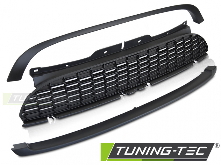 Upgrade Design Sportgrill / Kühlergrill für BMW Mini Cooper R55/R56/R57/58/59/61 06-16 matt schwarz