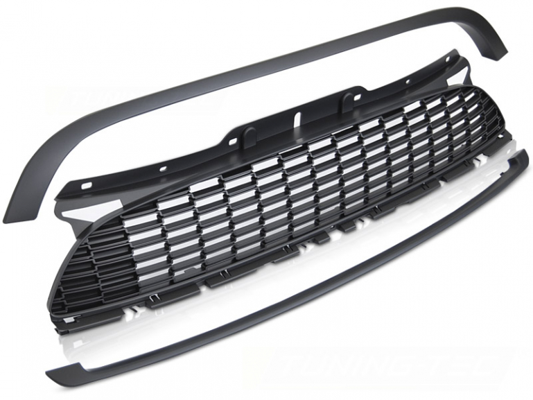 Upgrade Design Sportgrill / Kühlergrill für BMW Mini Cooper R55/R56/R57/R58/R59/R61 06-16 matt schwarz