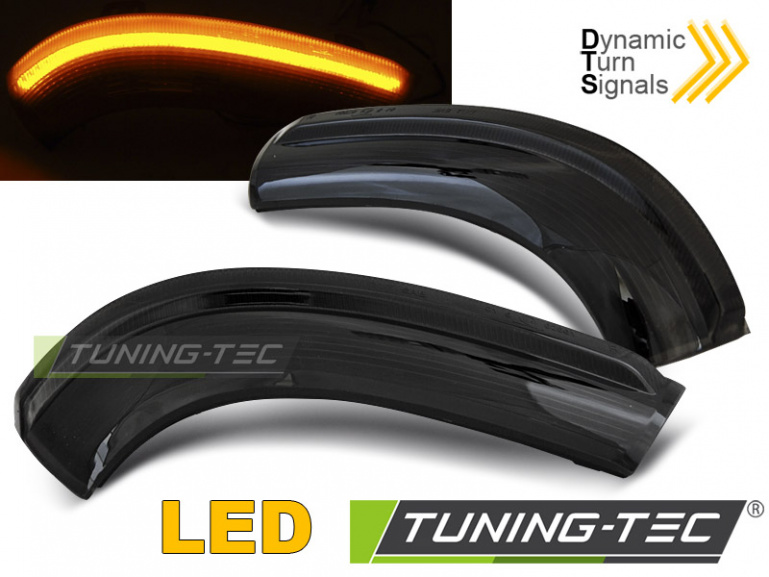 Upgrade LED Spiegelblinker für VW Golf 5 / Golf Plus / Jetta / Passat B6 / Sharan / Skoda Superb /Seat Alhambra 03-10 schwarz dynamisch